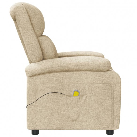 Fauteuil de massage Crème Tissu