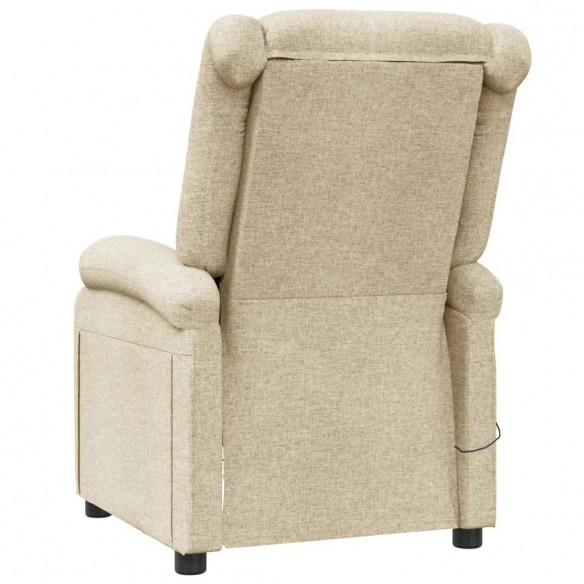 Fauteuil de massage Crème Tissu