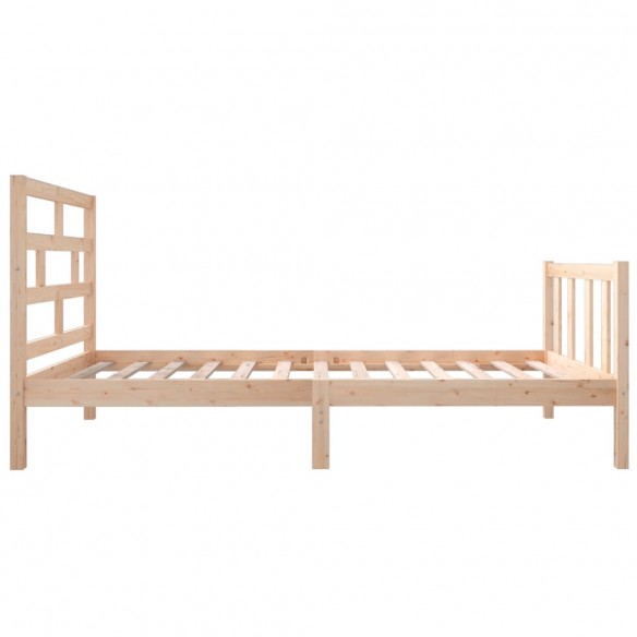 Cadre de lit bois de pin massif 90x190 cm simple