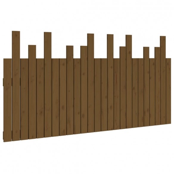 Tête de lit murale Marron miel 159,5x3x80 cm Bois massif de pin