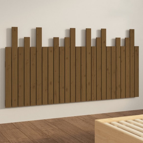 Tête de lit murale Marron miel 159,5x3x80 cm Bois massif de pin