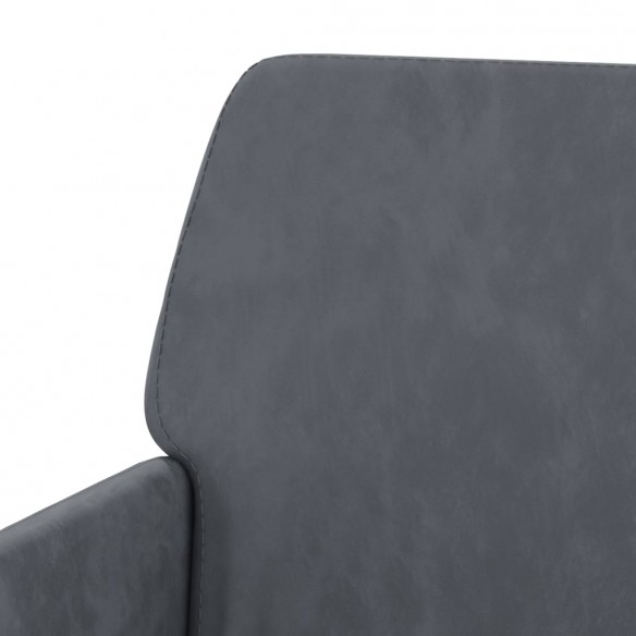 Banc Gris foncé 108x79x79 cm Velours