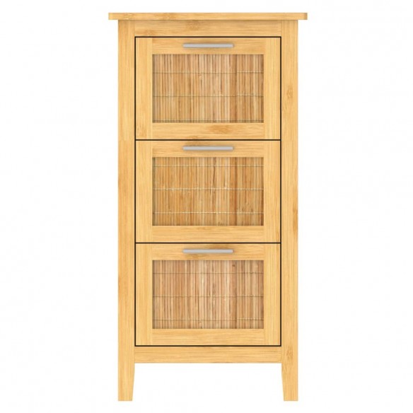 EISL Armoire de salle de bain avec 3 tiroirs Bambou 30x42x82 cm