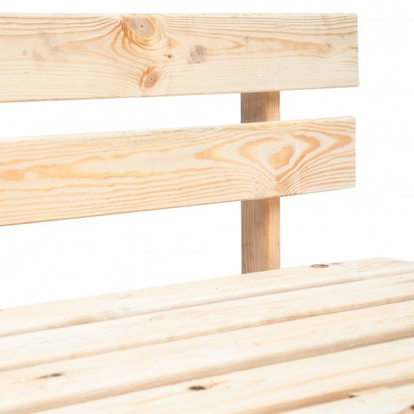 Banc palette de jardin bois