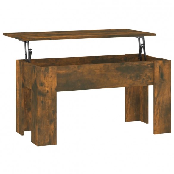 Table basse Chêne fumé 101x49x52 cm Bois d'ingénierie