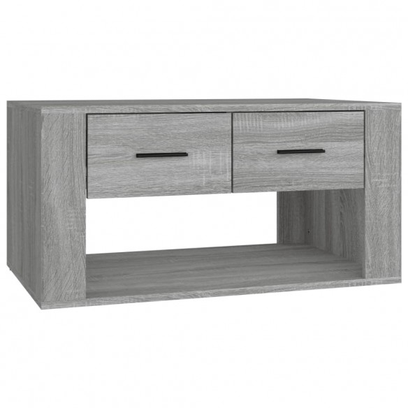 Table basse Sonoma gris 80x50x40 cm Bois d'ingénierie