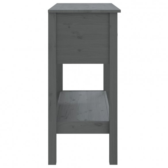 Table console Gris 75x35x75 cm Bois massif de pin