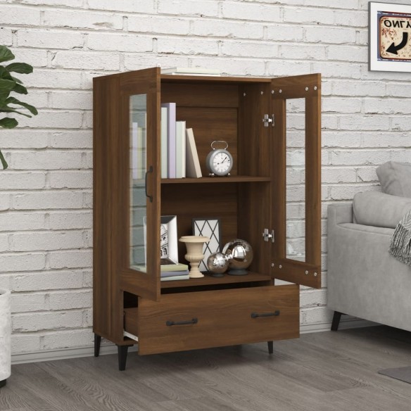 Buffet Chêne marron 70x31x115 cm Bois d'ingénierie