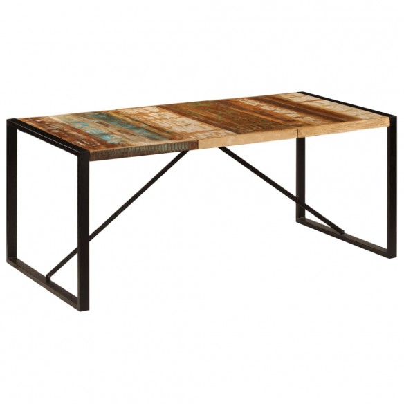 Table de salle à manger 180x90x75 cm Bois de récupération