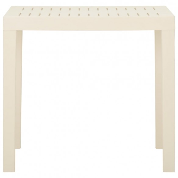 Table de jardin Blanc 79x65x72 cm Plastique