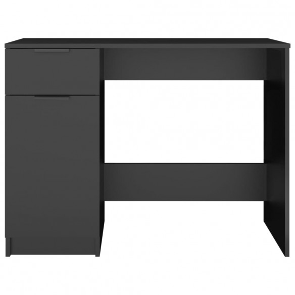 Bureau noir 100x50x75 cm bois d'ingénierie