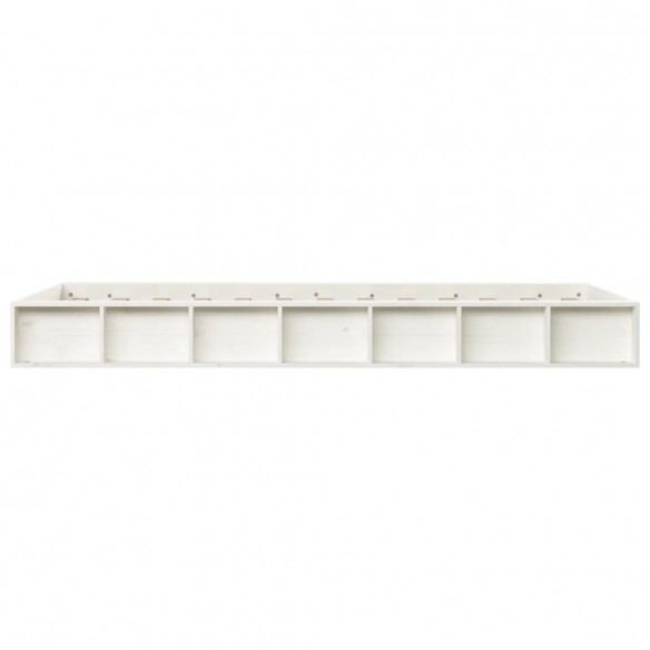 Cadre de lit Blanc 90x190 cm Simple Bois massif