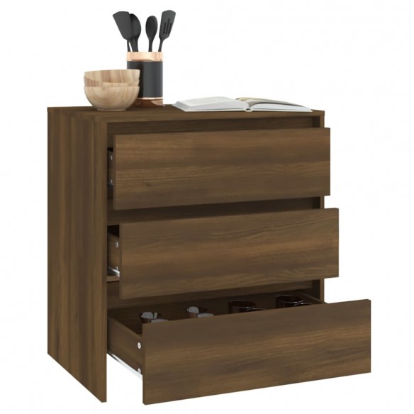 Buffet Chêne marron 70x41x75 cm Bois d'ingénierie