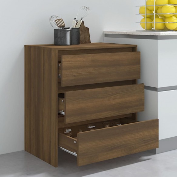 Buffet Chêne marron 70x41x75 cm Bois d'ingénierie