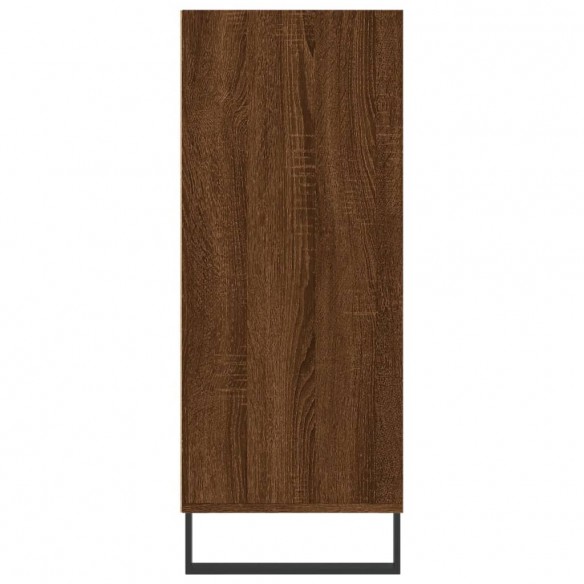 Buffet haut chêne marron 57x35x90 cm bois d'ingénierie