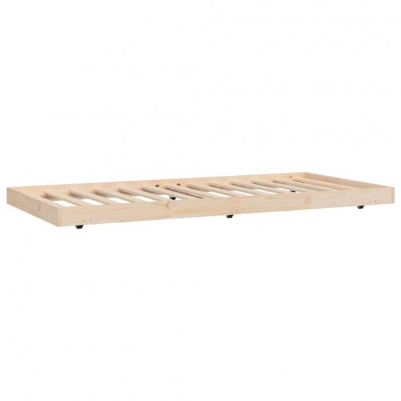 Cadre de lit 75x190 cm Bois de pin massif