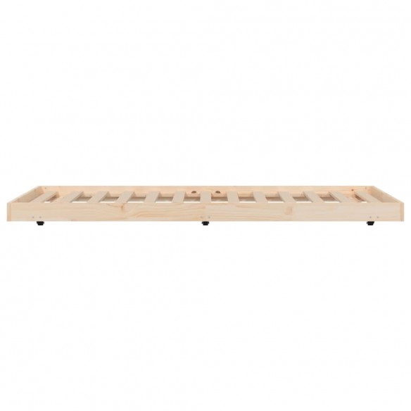 Cadre de lit 75x190 cm Bois de pin massif