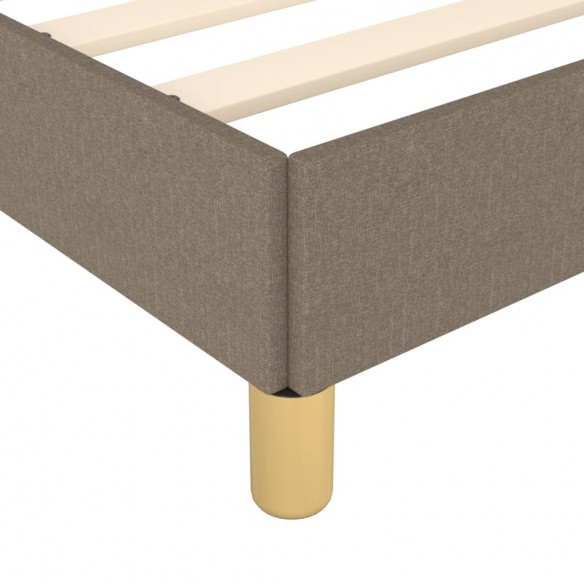 Cadre de lit Taupe 100x200 cm Tissu