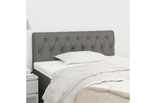 Tête de lit Gris foncé 90x7x78/88 cm Tissu