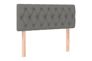 Tête de lit Gris foncé 90x7x78/88 cm Tissu 2