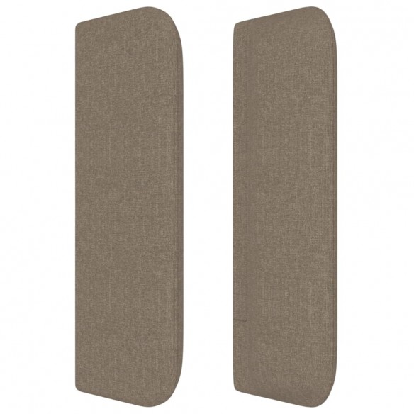 Tête de lit avec oreilles Taupe 83x16x78/88 cm Tissu