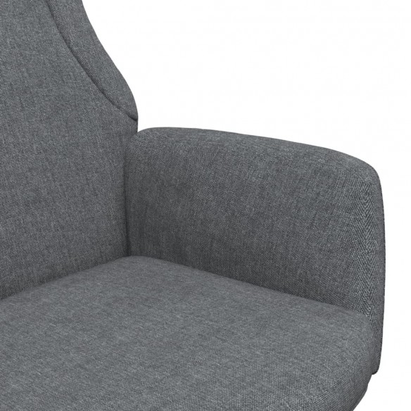 Chaise de relaxation Gris foncé Tissu