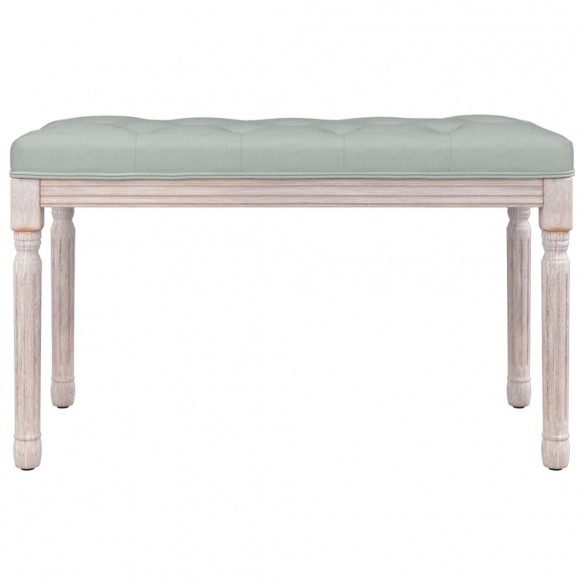 Banc Gris clair 80x40x49 cm Velours