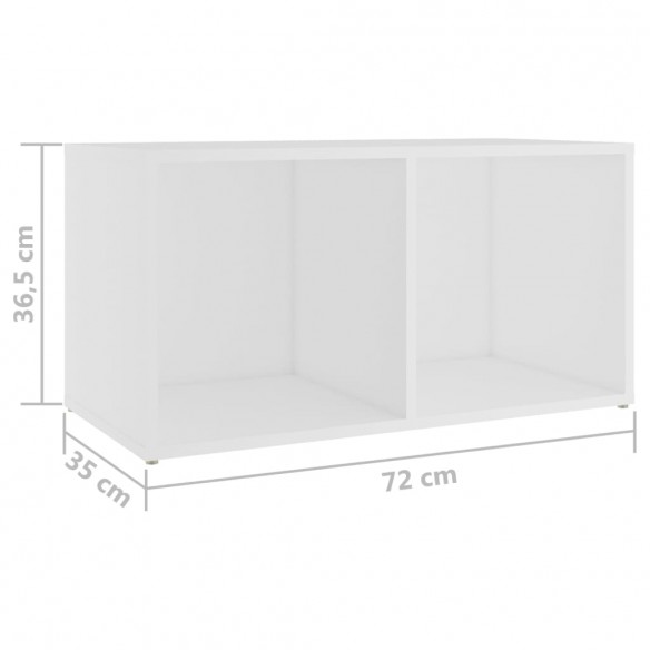 Meubles TV 4 pcs Blanc 72x35x36,5 cm Aggloméré