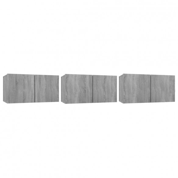 Ensemble de meubles TV 5 pcs Sonoma gris Bois d'ingénierie