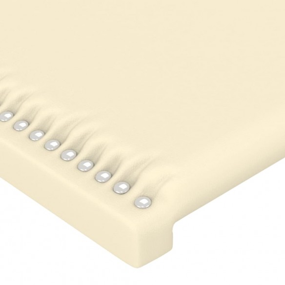 Têtes de lit 4 pcs Crème 80x5x78/88 cm Similicuir