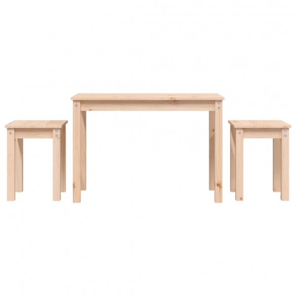 Tables gigognes 3 pcs Bois de pin massif