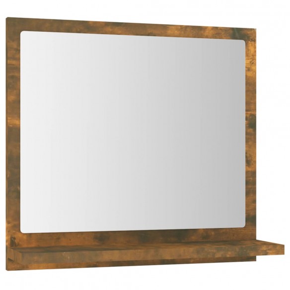 Miroir de bain Chêne fumé 40x10,5x37 cm Bois d'ingénierie