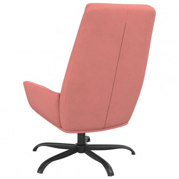 Chaise de relaxation Rose Velours