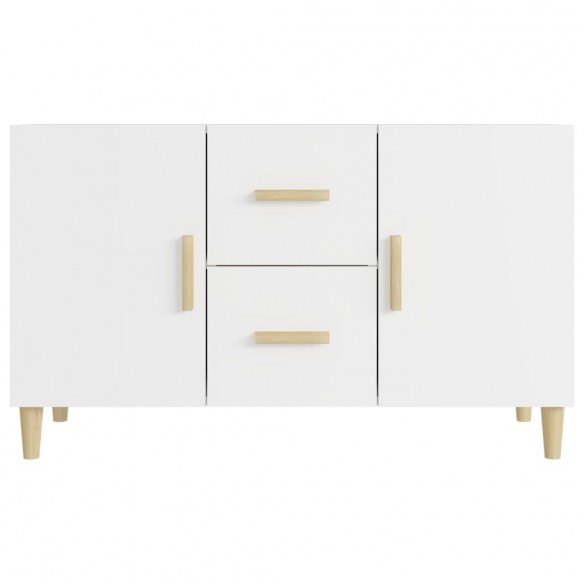 Buffet blanc 100x36x60 cm bois d'ingénierie