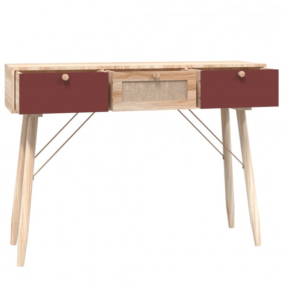 Table console avec tiroirs 105x30x75 cm bois d'ingénierie