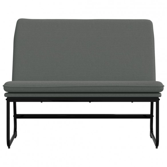 Banc Gris foncé 100x75x76 cm Tissu