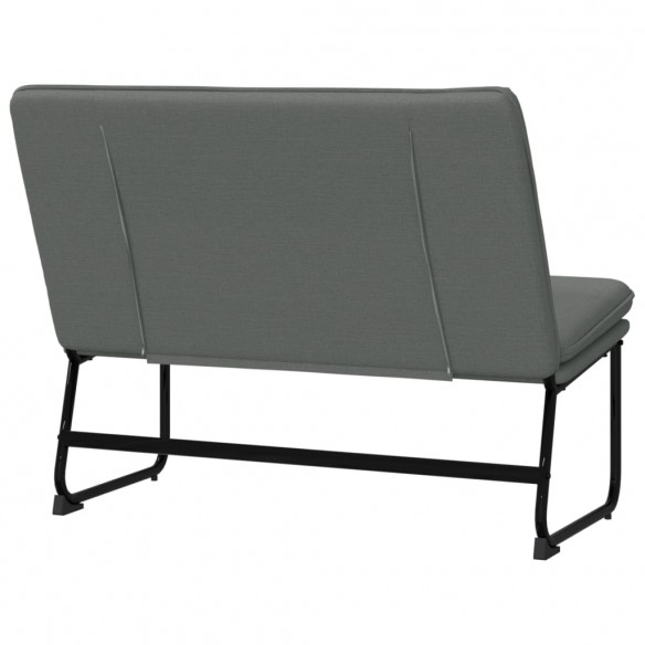 Banc Gris foncé 100x75x76 cm Tissu