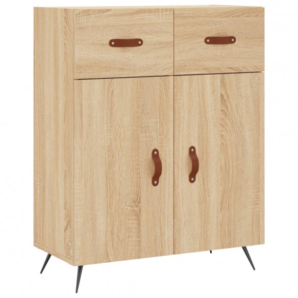 Buffet haut Chêne sonoma 69,5x34x180 cm Bois d'ingénierie