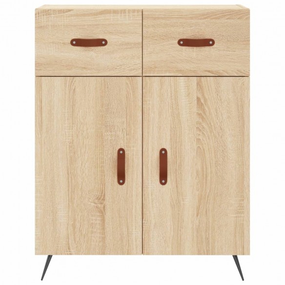 Buffet haut Chêne sonoma 69,5x34x180 cm Bois d'ingénierie