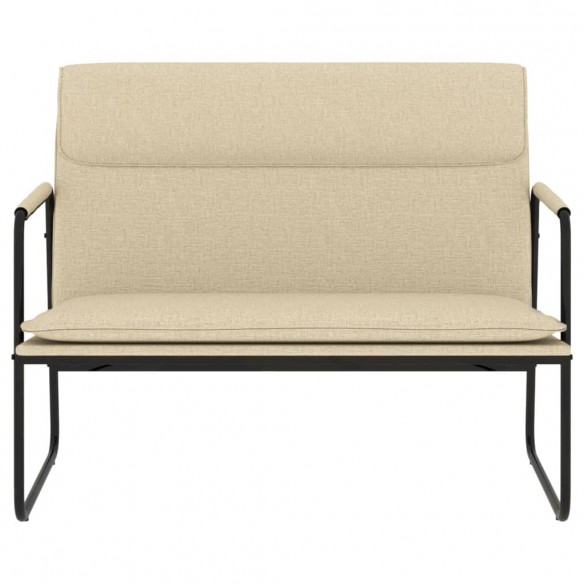 Banc Crème 100x64x80 cm Tissu