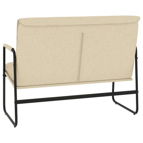 Banc Crème 100x64x80 cm Tissu