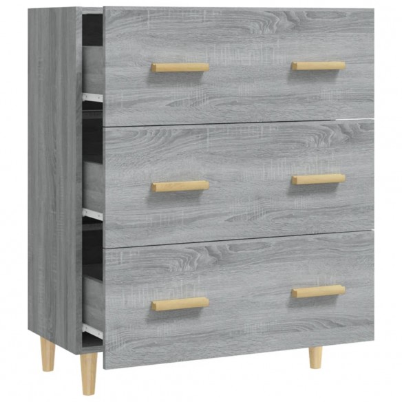 Buffet Sonoma gris 70x34x90 cm Bois d'ingénierie