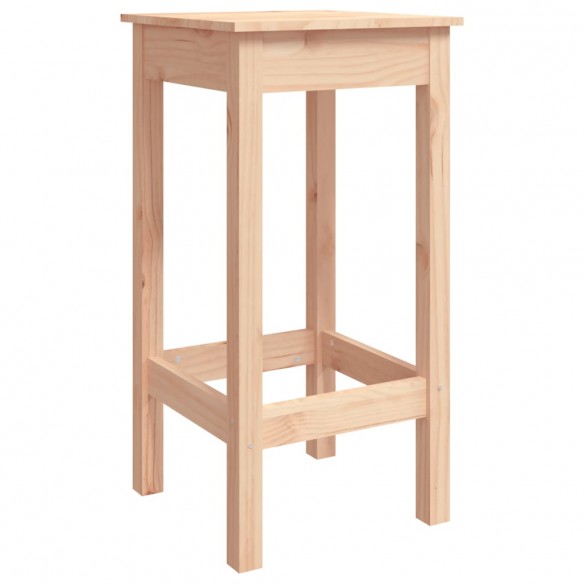 Tabourets de bar 2 pcs 40x40x78 cm bois massif de pin