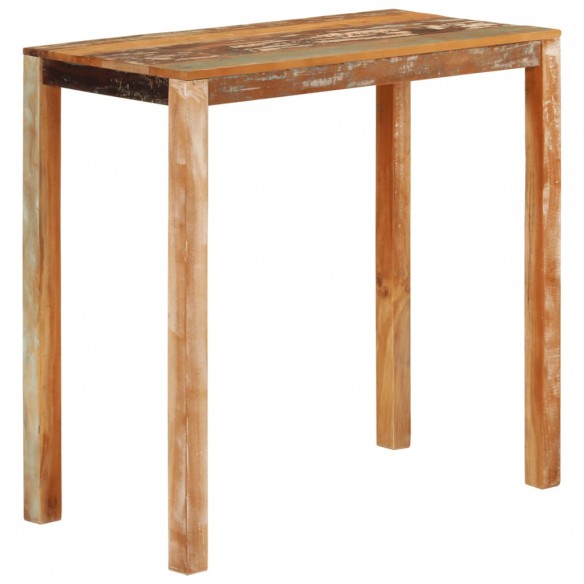 Table de bar 112x55x108 cm Bois massif de récupération