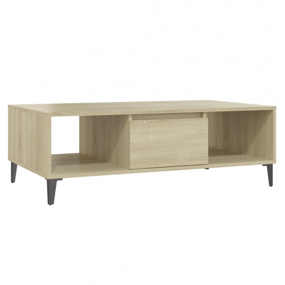 Table basse Chêne sonoma 103,5x60x35 cm Aggloméré