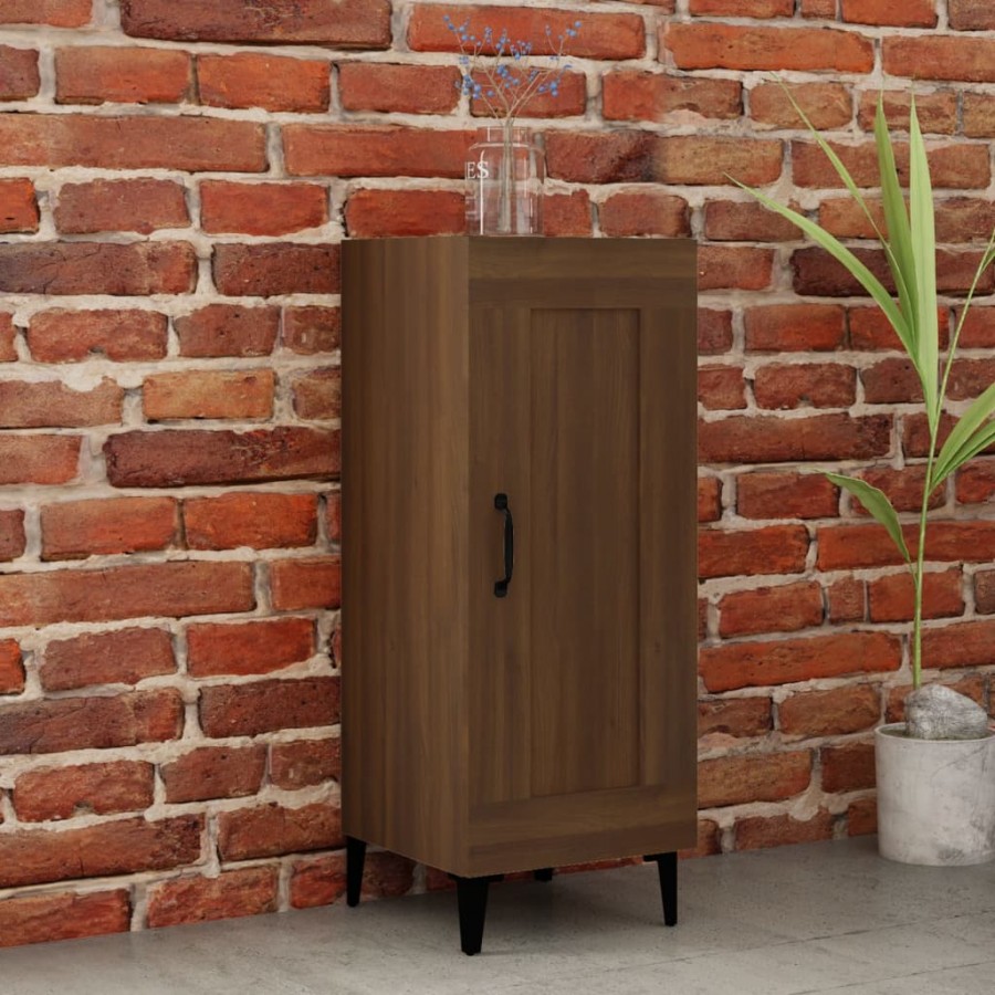 Buffet Chêne marron 34,5x34x90 cm Bois d'ingénierie