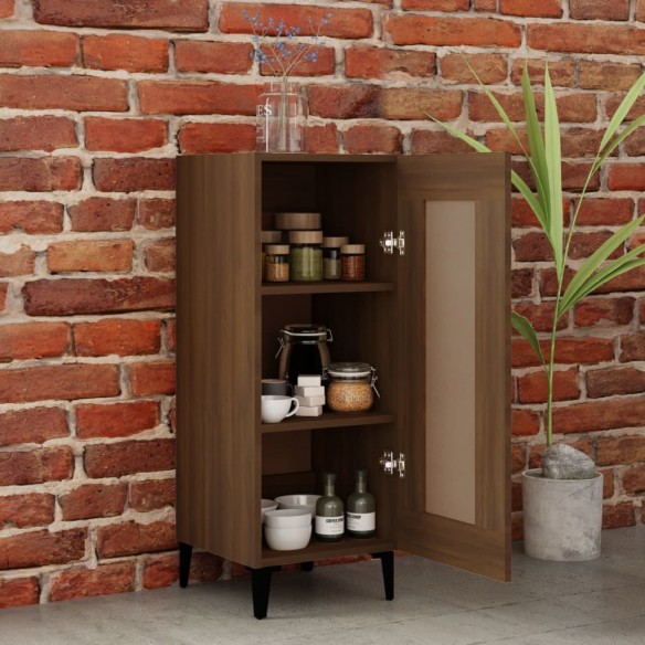 Buffet Chêne marron 34,5x34x90 cm Bois d'ingénierie