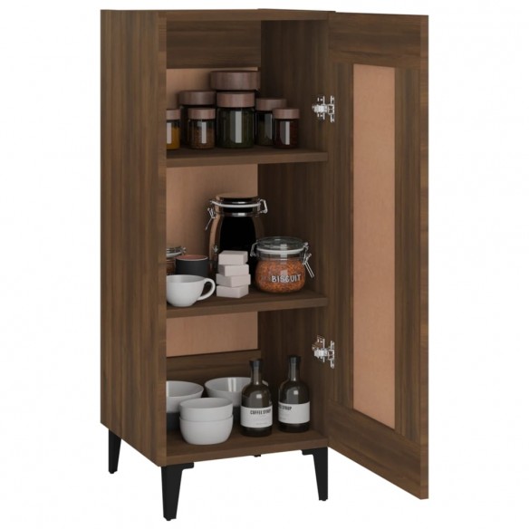 Buffet Chêne marron 34,5x34x90 cm Bois d'ingénierie