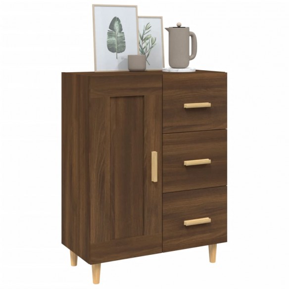 Buffet Chêne marron 69,5x34x90 cm Bois d'ingénierie