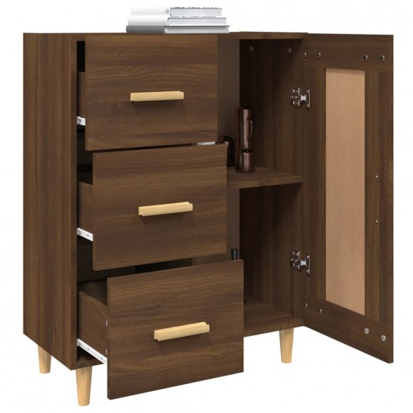 Buffet Chêne marron 69,5x34x90 cm Bois d'ingénierie